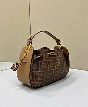 Fendi Pomodorino Brown FF fabric mini-bag - 4