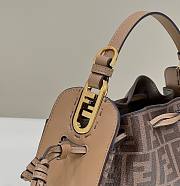 Fendi Pomodorino Brown FF fabric mini-bag - 6