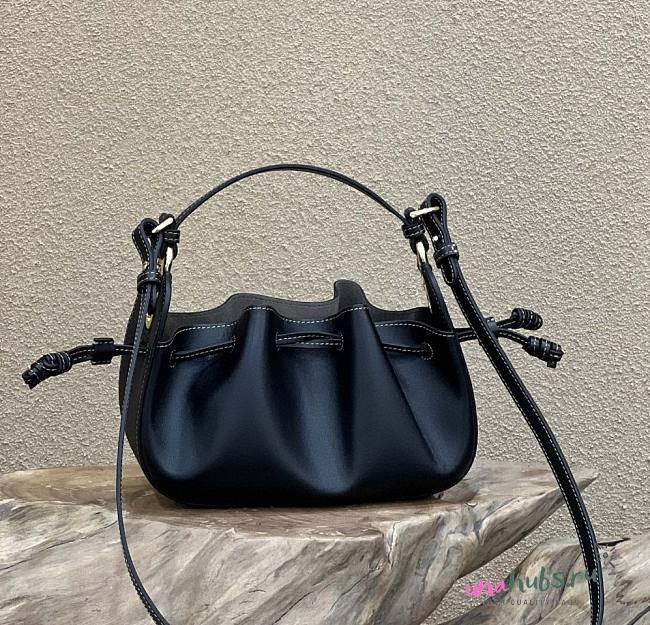 Fendi Pomodorino black FF fabric mini-bag  - 1