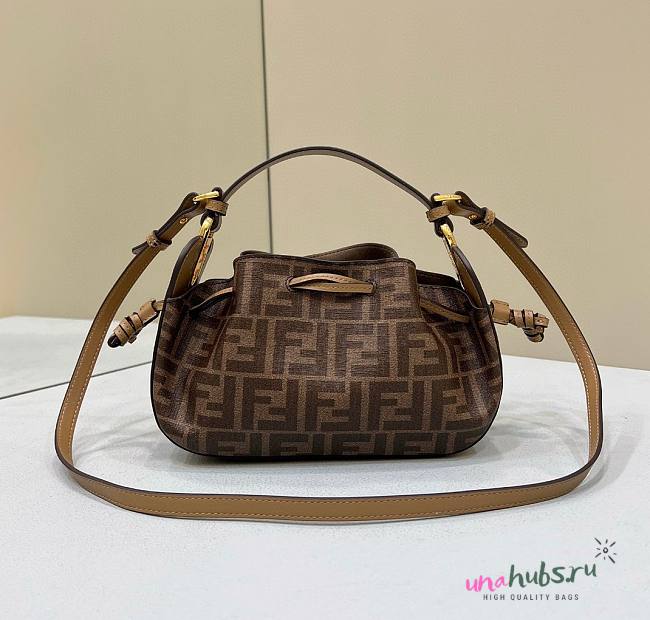 Fendi Pomodorino Brown FF fabric mini-bag - 1