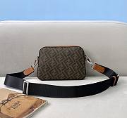 Fendi brown FF fabric shoulder bag - 6