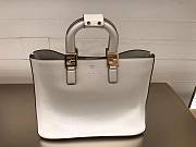 Fendi Medium Glacier FF White Tote Bag - 5