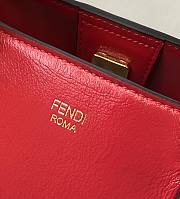 Fendi Medium Glacier FF Red Tote Bag - 4