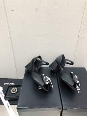 Chanel pearl bow sandals  - 2