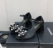 Chanel pearl bow sandals  - 1