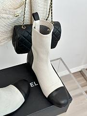 Chanel white sock boots - 3