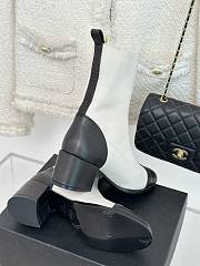 Chanel white sock boots - 5