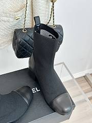 Chanel black sock boots - 2