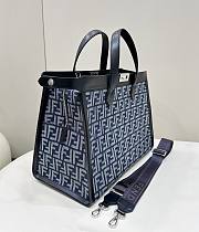 Fendi Peekaboo X Tote blue-black large bag - 4