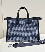 Fendi Peekaboo X Tote blue-black large bag - 5