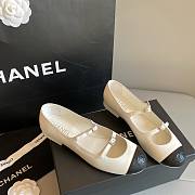 Chanel white ballet flats - 1