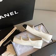 Chanel white ballet flats - 2