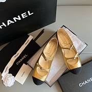 Chanel golden ballet flats - 2