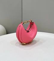 Fendi Fendigraphy fuchsia leather mini bag - 4