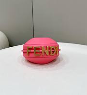 Fendi Fendigraphy fuchsia leather mini bag - 6