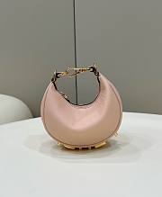 Fendi Fendigraphy fuchsia leather mini pink bag  - 1