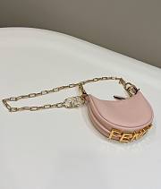 Fendi Fendigraphy fuchsia leather mini pink bag  - 5