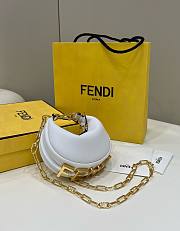 Fendi Fendigraphy fuchsia leather mini white bag  - 2