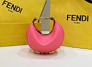 Fendi Fendigraphy fuchsia leather mini bag - 1