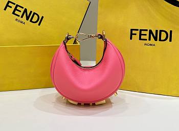 Fendi Fendigraphy fuchsia leather mini bag