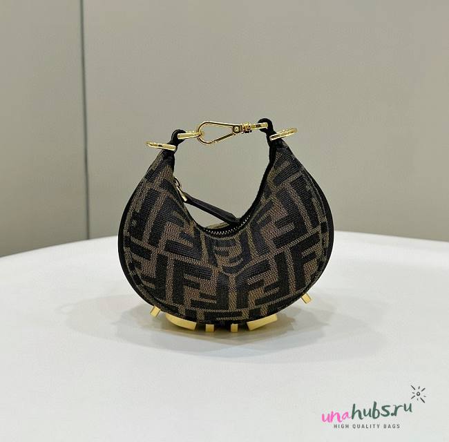 Fendi Fendigraphy fuchsia leather FF mini bag - 1