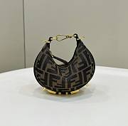 Fendi Fendigraphy fuchsia leather FF mini bag - 1