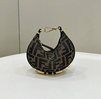 Fendi Fendigraphy fuchsia leather FF mini bag