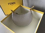 Fendi Fendigraphy fuchsia houndstooth wool mini bag - 2