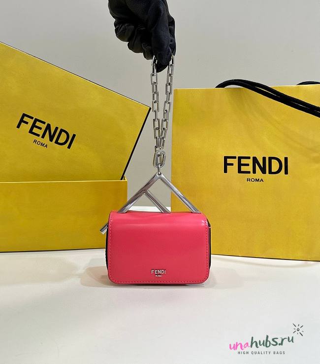 Fendi First Sight Nano Pink Leather Bag - 1