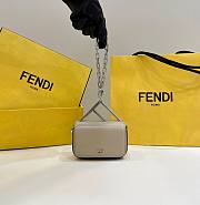 Fendi First Sight Nano Gray Leather Bag - 1