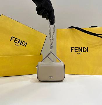 Fendi First Sight Nano Gray Leather Bag