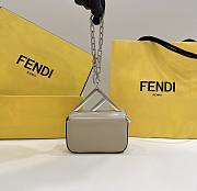 Fendi First Sight Nano Gray Leather Bag - 4