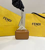 Fendi First Sight Nano Brown Leather Bag - 6