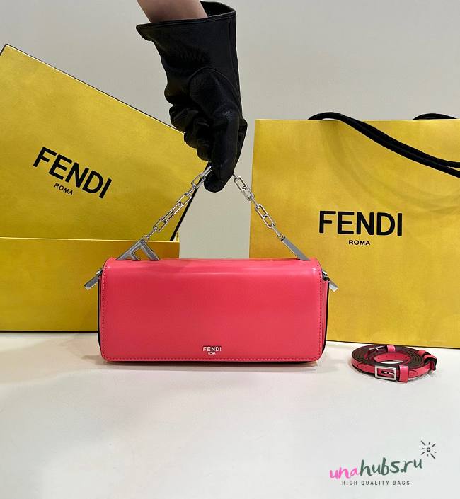 Fendi First Sight Small Pink Leather Bag - 1