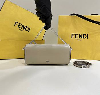 Fendi First Sight Small Gray Leather Bag