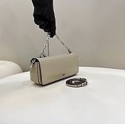 Fendi First Sight Small Gray Leather Bag - 3