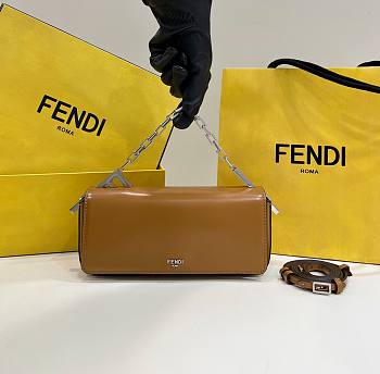 Fendi First Sight Small Brown Leather Bag