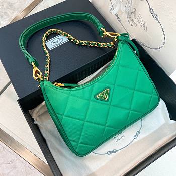 Prada Re-Edition 1995 Chaine Re-Nylon Green Bag