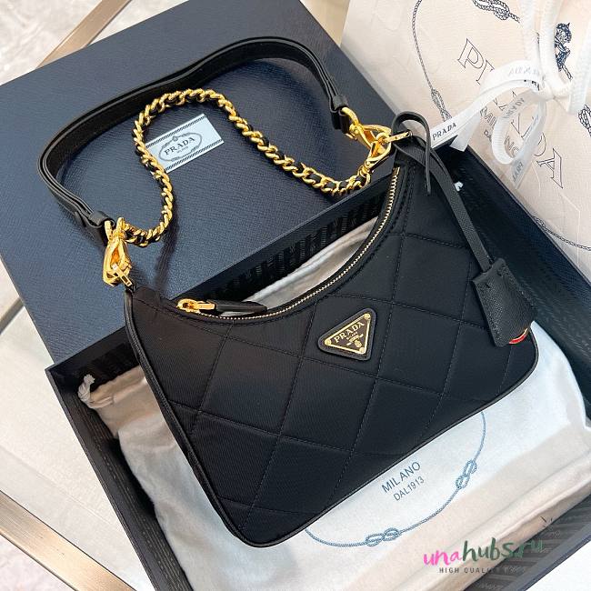 Prada Re-Edition 1995 Chaine Re-Nylon Black Bag - 1