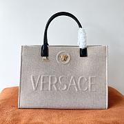 Versace La Medusa Top Natural Handle Bag - 1
