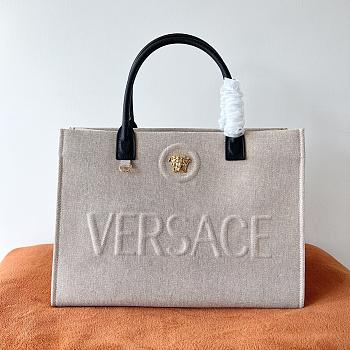 Versace La Medusa Top Natural Handle Bag