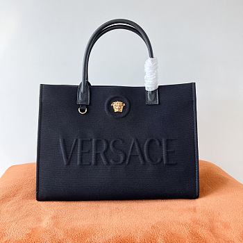 Versace La Medusa Top Black Handle Bag