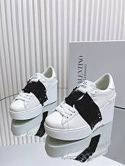 Valentino rockstud black flatform trainer - 5