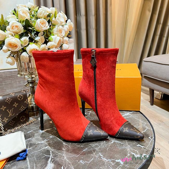 Louis Vuitton red boots - 1