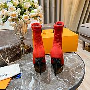 Louis Vuitton red boots - 4