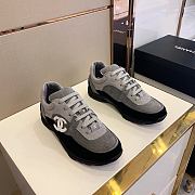 Chanel gray black shoes  - 3