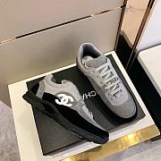 Chanel gray black shoes  - 4