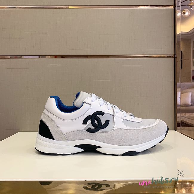 Chanel white blue shoes  - 1