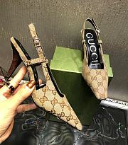 Gucci GG Canvas Slingback Pumps - 6