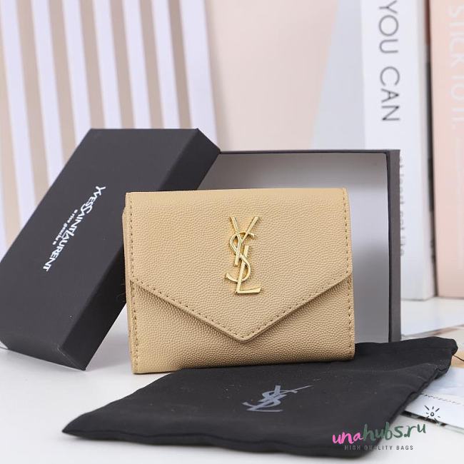 YSL Uptown beige wallet - 1